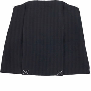 APHID London Womens Pazz Bandeau Top Black Stripe Back Zipper Lined 10 New